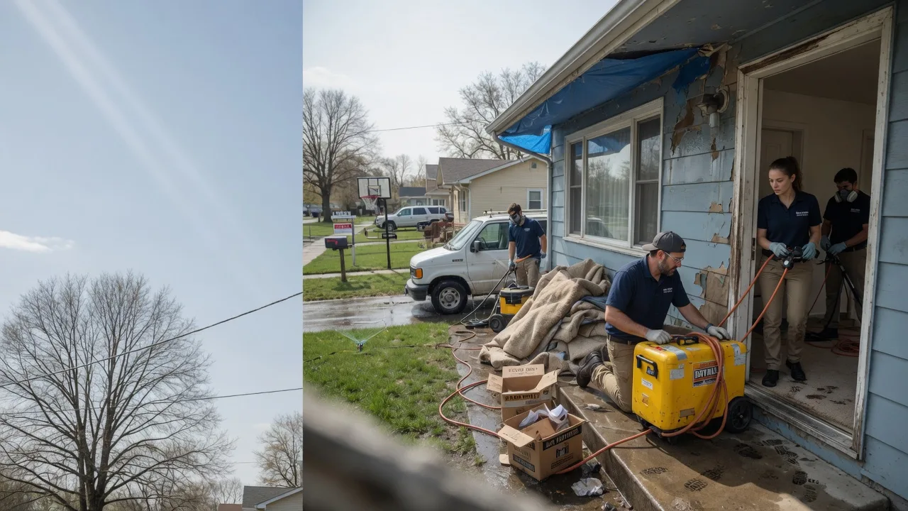 Basement Flood Cleanup in Armstrong, IL near me